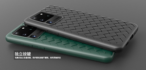 Tessuto di cestino BV caso molle di tpu della copertura posteriore di cuoio per Samsung <span class=keywords><strong>galaxy</strong></span> <span class=keywords><strong>s20</strong></span> ultra casi - Product Image 6