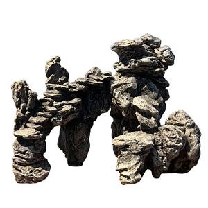 Groothandel Kunstmatige Aquariumdecoraties Bergzicht Stenen Boom Rots Grot Landschap Keramiek <span class=keywords><strong>Aquarium</strong></span> Accessoires - Product Image 1