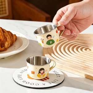 Gobelet à eau pour enfants en acier inoxydable 316L de qualité alimentaire, <span class=keywords><strong>anti</strong></span>-chute, <span class=keywords><strong>anti</strong></span>-<span class=keywords><strong>fuite</strong></span>, gobelet d'<span class=keywords><strong>apprentissage</strong></span> pour tout-petits, sans BPA - Product Image 6