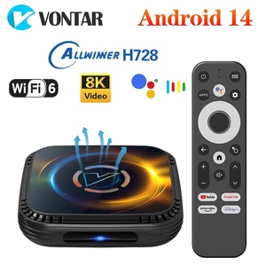 Nhà hộp thông minh vontar h728 Octa Core Android 14.0 8K Wifi 1000m BT 5.0 + thông minh Android TV Box với điều khiển từ xa - Product Image 6