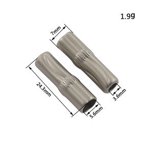 Puntas de encaje de zapatos doradas y plateadas a la moda al por mayor cordones de zapatos con logotipo grabado cabeza Aglets tapón para ropa zapatos y natación - Product Image 3