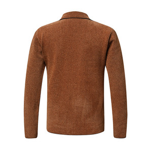 Nueva moda europea <span class=keywords><strong>Americana</strong></span> de los hombres de un solo pecho con cuello en V Cardigan Color sólido Blazers - Product Image 2