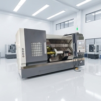 Tour CNC robuste TCK800 à banc incliné pour le perçage, le tournage et le fraisage du métal – Centre d'usinage CNC de haute rigidité et de précision
