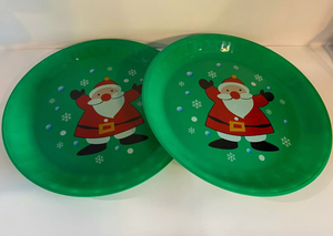 Assiette en plastique boutique chinoise gâteau flocon de neige dîner dessert mélodie de noël os de cerf assiette de service en chine - Product Image 5