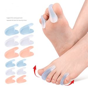 Bahan Sebs pemisah jari Ashaped pemisah spacer jempol Valgus korektor pemisah jari kaki kecil dan menghilangkan rasa sakit tumpang tindih korektor - Product Image 3