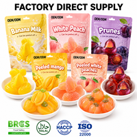 OEM/ODM Gummies aux pruneaux et lait de banane pelée, saveur fruitée douce et acidulée, BRC, avec centre de confiture moelleuse, à croquer, TK Candy, en vrac, marque privée