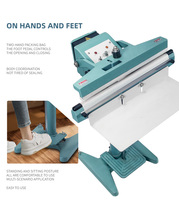 Machine à sceller au pied fiable et durable avec 8 températures réglables pour sceller les sacs de 450 mm, 45 cm, 18 pouces
