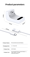 Batterie externe OEM Luck FOX neuve pour manette avec indicateur LED et chargeur à clip dorsal en ABS
