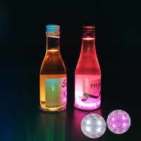 Sous-verres lumineux de décoration de bouteille de vin LED, autocollant LED de bouteille de LOGO personnalisé de 3MM