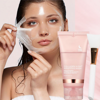 Masque de nuit hydratant profond au collagène, gel enveloppant anti-âge pour le visage, marque privée, pour nourrir et lifter