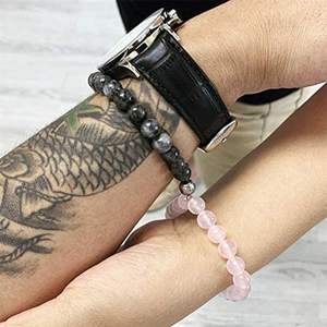 Vnox — <span class=keywords><strong>Bracelets</strong></span> magnétiques de <span class=keywords><strong>couple</strong></span>, perles assorties pour femmes et hommes, accessoires de protection pour Couples, 2 pièces - Product Image 4