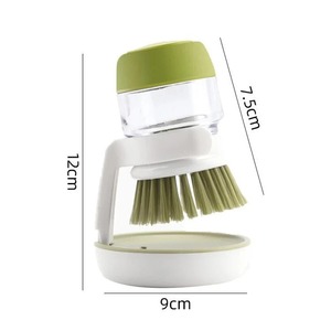 Cepillo para platos con dispensador de jabón, cepillo multiusos con dispensador de jabón para el hogar, cepillo universal para cocina con bandeja. - Product Image 1