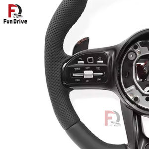 Volante in Fibra di Carbonio Personalizzato per <span class=keywords><strong>Mercedes</strong></span> Classe C E W201 W202 W203 W204 W205 W206 W212 W213 W211 AMG C63 C43 G63 C300 - Product Image 4