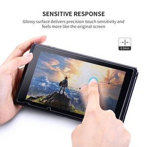 Protector de Pantalla de Vidrio Templado Transparente HD 9H Antihuellas para Consola de Juegos <span class=keywords><strong>Nintendo</strong></span> Switch Lite OLED - Product Image 3