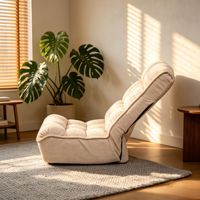 Fauteuil inclinable moderne à cadre métallique, canapé de détente réglable pour balcon ou tatami