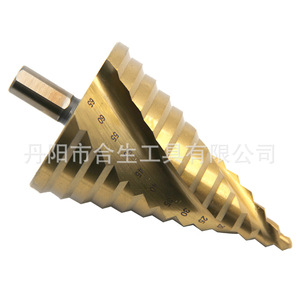 Mr <b>Drill</b> Metric <b>Step</b> <b>Drill</b> Bit 6-65mm TiCN Coated Hex Shank For Nonferrous Metals - Product Image 3