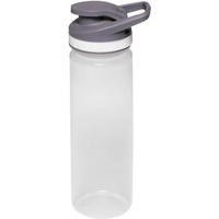 Bouteille d'eau de sport en plastique de 22 oz avec couvercle à rabat et poignée, sans BPA, résistante aux fuites, logo personnalisé, cadeau promotionnel