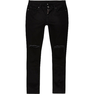 Nouvelle mode <span class=keywords><strong>bon</strong></span> prix personnalisé noir déchiré homme jeans super skinny - Product Image 3