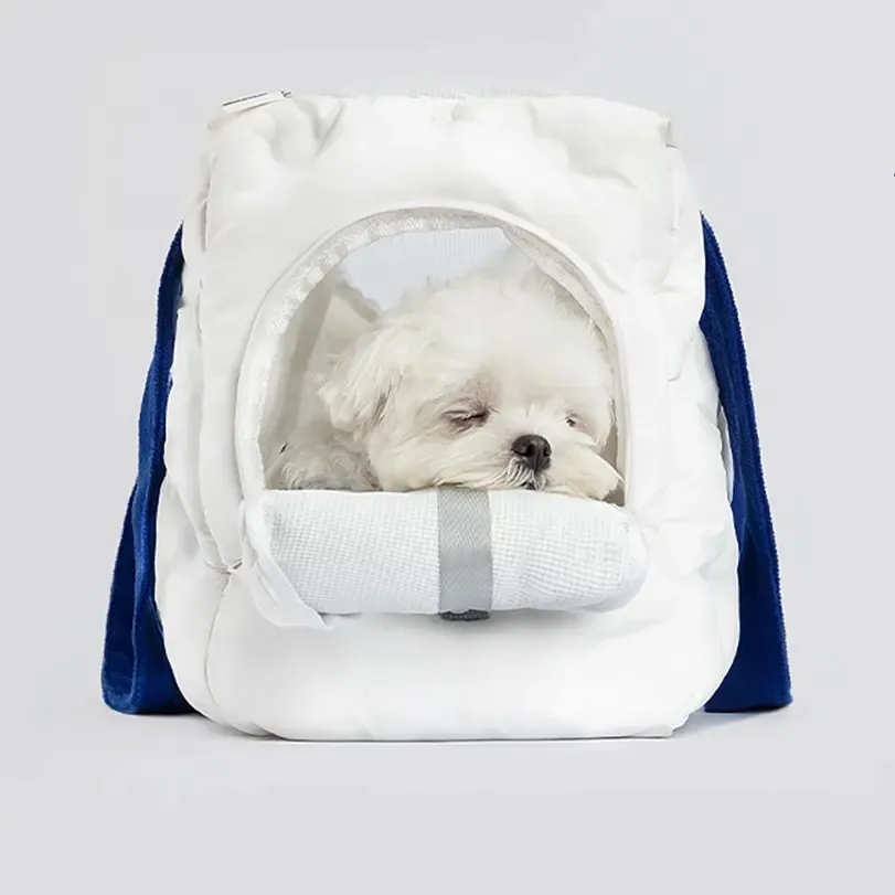 2023 Travel Portable Breathable portable cat dog carrier bag soft nylon puffy pet carrier