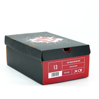 Gran oferta, Material corrugado duradero, soporte de impresión Premium, caja de zapatos personalizada de varios tamaños para comercio electrónico y embalaje al por menor