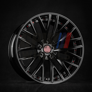 Multi <b>Spoke</b> Three Piece Forged Alloy <b>Wheel</b> With Hub Center Cap Custom Surface Treatment Universal Fit Aftermarket Rim - Product Image 4