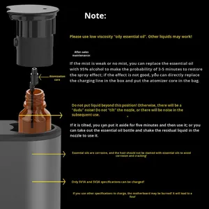 Hot Sale Dual-spray Metal Aroma Diffuser USB Rechargeable 20ML Capacity Automatic Aromatherapy Machine Essential Oil - Product Image 4