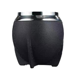 Tazza Gourd Mate per Yerba Mate Stile Argentino e Spagnolo di Grande Successo, Nuovo Design 2024, in Acciaio Inox Rivestito in Pelle - Product Image 1