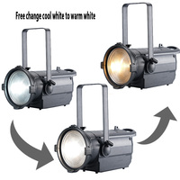 Lampu Studio Fresnel COB LED 2in1 CW WW 300W Grosir untuk Gereja, Konser, TV