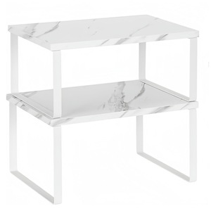 Étagère de rangement en bois pour épices de cuisine, multifonctionnelle, sur pied, simple niveau, forme rectangulaire - Product Image 2