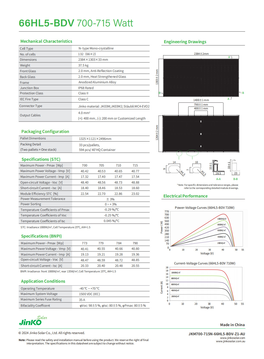 ぴこページ Jinko JA Risen Longi 700W-1000W Full Black Solar Panels - New