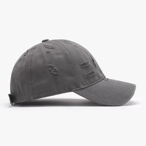 Casquette de baseball unisexe à visière incurvée, 6 panneaux, 100% coton, souple, effet vieilli, polyvalente, unique, vintage, fine et classique - Product Image 1