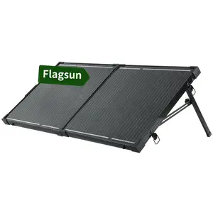 Có thể gập lại tấm pin mặt trời 100W di động PV tế bào gấp mô-đun Bảng điều khiển cho nhà máy điện cầm tay