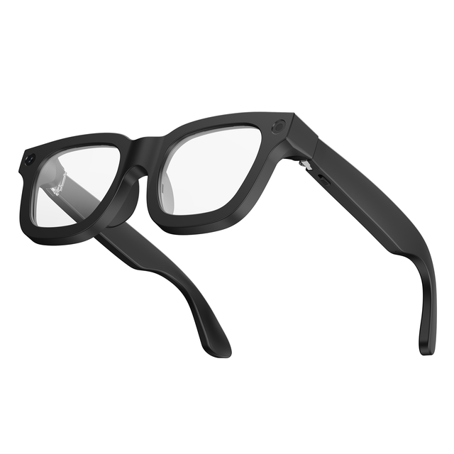 Smart AI Glasses with AI Assistant Dual Camera 3.2K Video Speaker Microphone Touch & App Control Magnetic Charging/Type-C