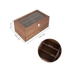 木製サングラスオーガナイザーボックスアイウェアディスプレイ眼鏡ケースメガネ収納ボックスサングラスホルダーギフト - Product Image 3
