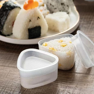 <strong>Onigiri</strong> Baking Molds Set of 2 <strong>Triangular</strong> <strong>Onigiri</strong> Sushi Making Molds Easily Make Sushi Maker Easy Kitchen Accessory - Product Image 2