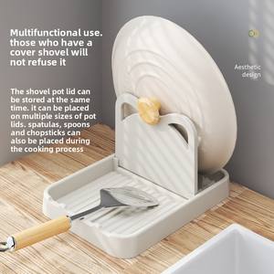 Soporte Multifuncional para Tapas de Ollas y Sartenes, Estante para Tapas, Reposacucharas, Espátulas y Utensilios de Cocina - Product Image 2