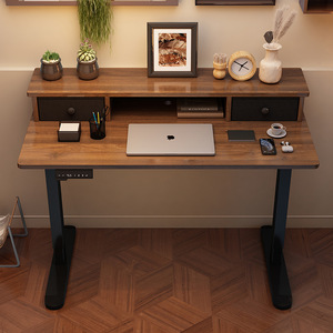 Electric Metal <strong>Foldable</strong> Extendable Height Adjustable Standing <strong>Desk</strong> with Storage Shelf Smart Motorized for Home <strong>Office</strong> Gaming - Product Image 5
