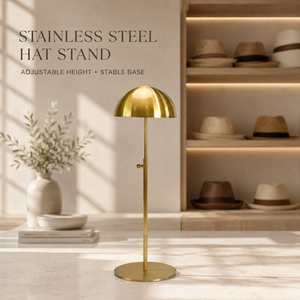 Support de Présentation Réglable en Acier Inoxydable pour Chapeaux, Présentoir Tête de Mannequin pour Vitrine, Organisateur de Chapeaux pour Magasin de Détail - Product Image 1