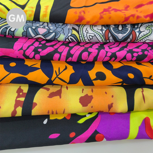 95% Polyester 5% Spandex In Tùy Chỉnh Kỹ Thuật Số Hoa Thiết Kế 4 Cách Spandex Vải Cho Phụ Nữ Quần Áo Châu Phi Thiết Kế Áo Sơ Mi Vải - Product Image 1