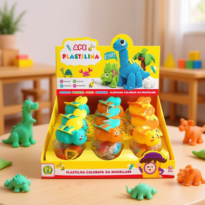 Ape Plastilina Colorata Da Modellare 3+ Anni Dinosauri E Animali Giocattolo Per Bambini - Product Image 1