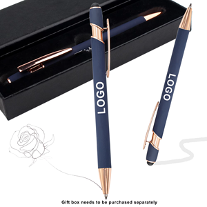 Tùy Chỉnh Khuyến Mại 1.0Mm Cho Stylus Bóng Bút Kim Loại Mới Lạ Với Màu Xanh Lá Cây Rose Gold Logo Khắc Giá Rẻ Ballpoint Quà Tặng - Product Image 2
