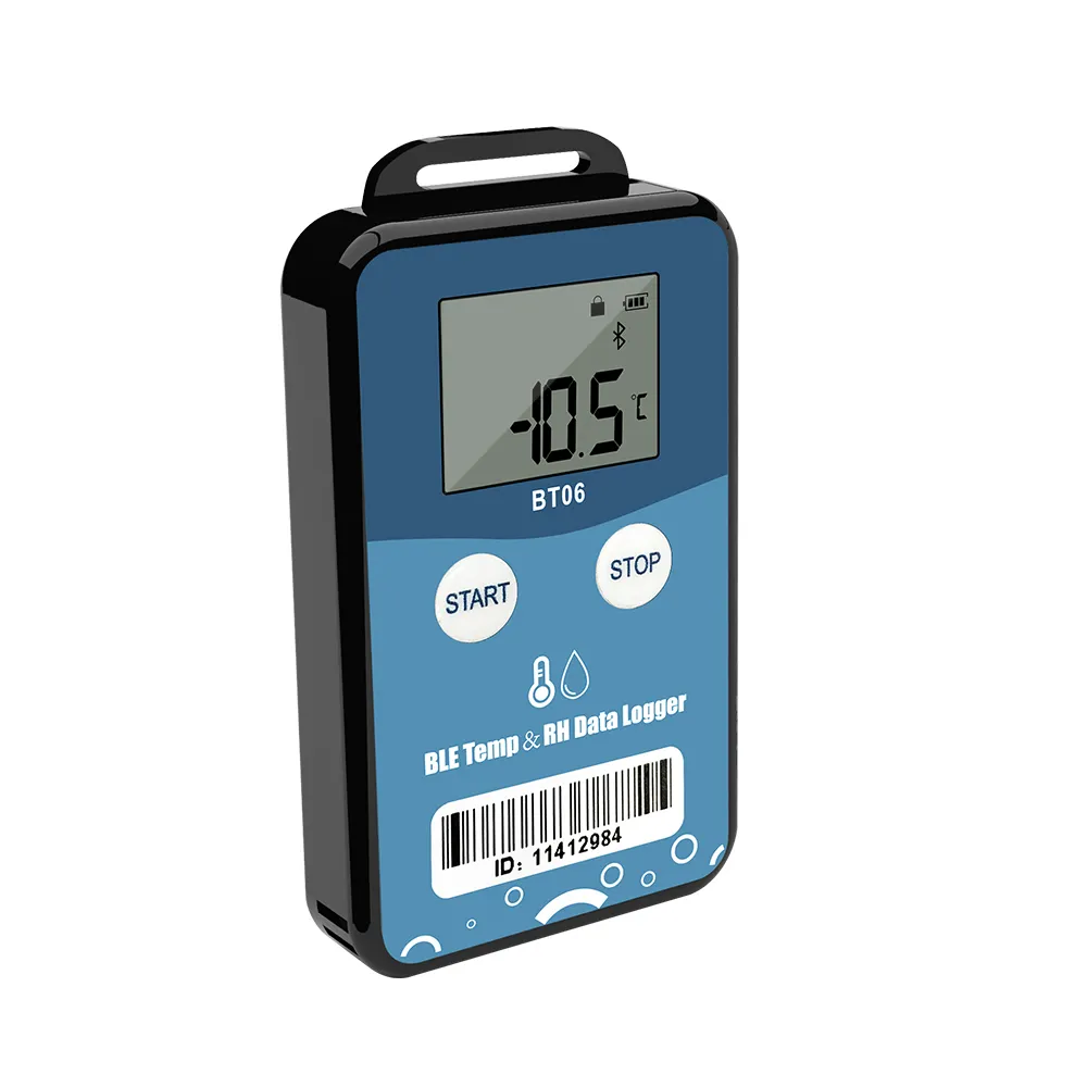 Smart temperature humidity alarm sensor thermometer hygrometer detector home digital display Android Ble 5.0 temperature logger