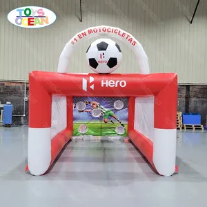 Juegos Deportivos inflables para exterior, portería de fútbol portátil para niños