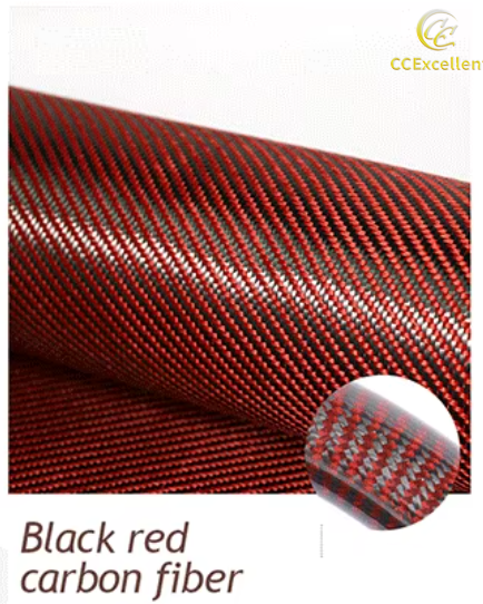 8,0-Negro rojo de fibra de carbono