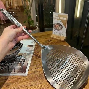 กระชอนสแตนเลสด้ามยาวทนความร้อนสำหรับหม้อไฟก๋วยเตี๋ยวทอดแบบจุ่ม - Product Image 1