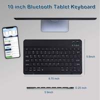 Teclado Bluetooth Económico y Personalizado de 10 Pulgadas para Tablet, Duradero y Ligero, para Laptop, Tablet Android 13
