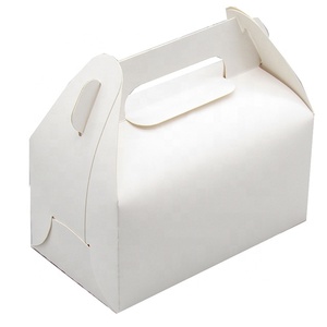 Solution d'emballage personnalisée pour pâtisseries, boîtes à cupcakes en papier personnalisées avec fenêtre en plastique transparent, boîte de boulangerie avec poignées - Product Image 5