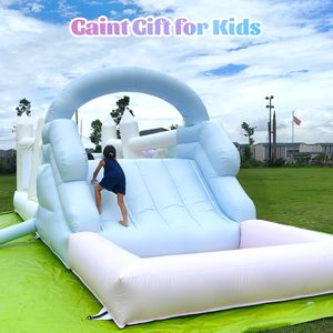 Château gonflable <span class=keywords><strong>de</strong></span> qualité commerciale <span class=keywords><strong>de</strong></span> 25 pieds, parcours d'obstacles gonflable blanc pour jardin, anniversaire, mariage, fête, location commerciale - Product Image 6