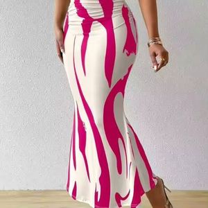 <b>Summer</b> <b>Skirt</b> Elegant Ladies Hot Sale New Fashion <b>Skirt</b> Floral Print Shrink <b>Long</b> a Line Pleated Women <b>Skirts</b> Maxi - Product Image 1