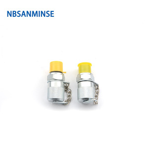 Raccords de test de pression hydraulique NBSANMINSE, vanne à bille en acier pour systèmes pétrochimiques - Product Image 1